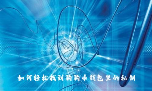 如何轻松找到狗狗币钱包里的私钥